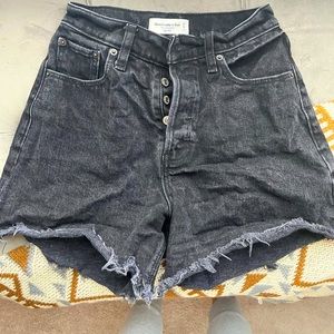 A&F high rise dad shorts